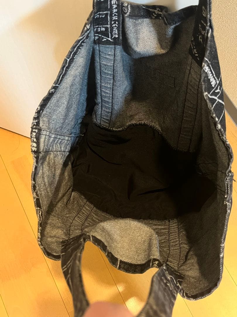 バッグ Supreme Gonz Map Denim Tote Washed Black