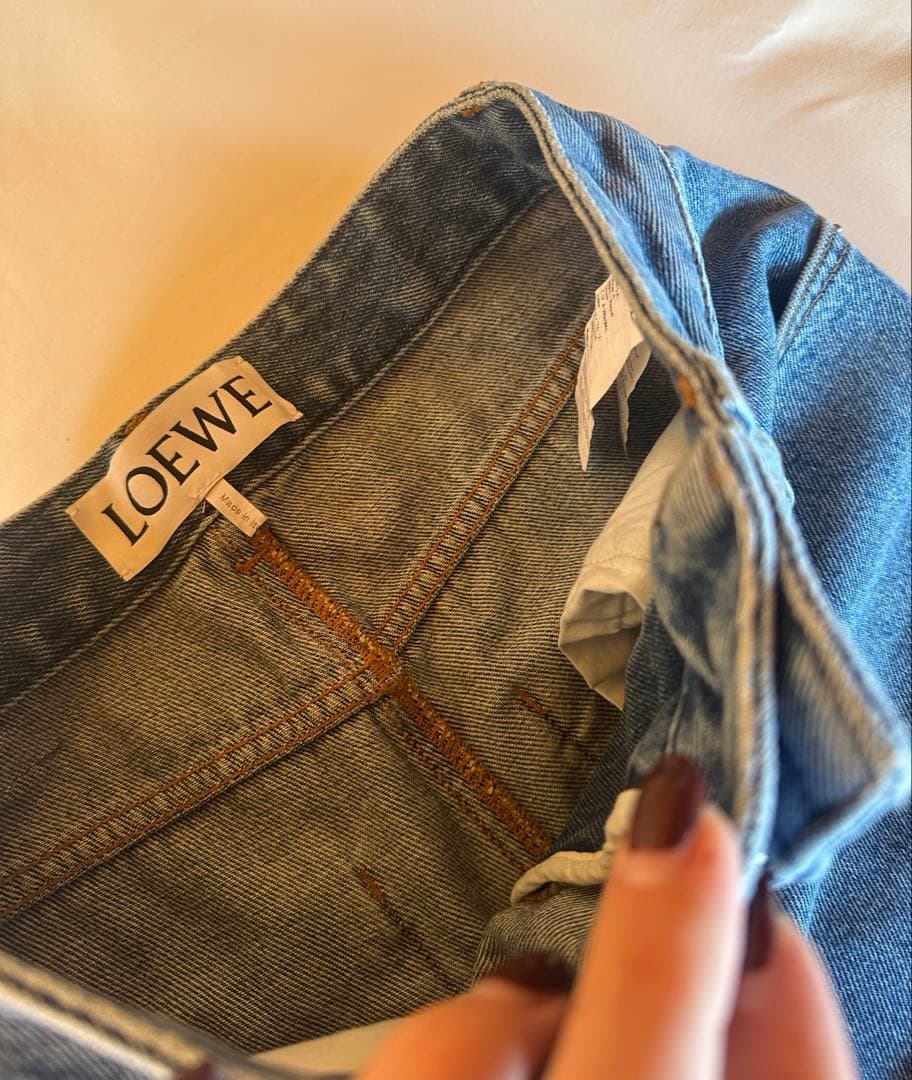 ロエベ アナグラム バギー ジーンズ（コットン）