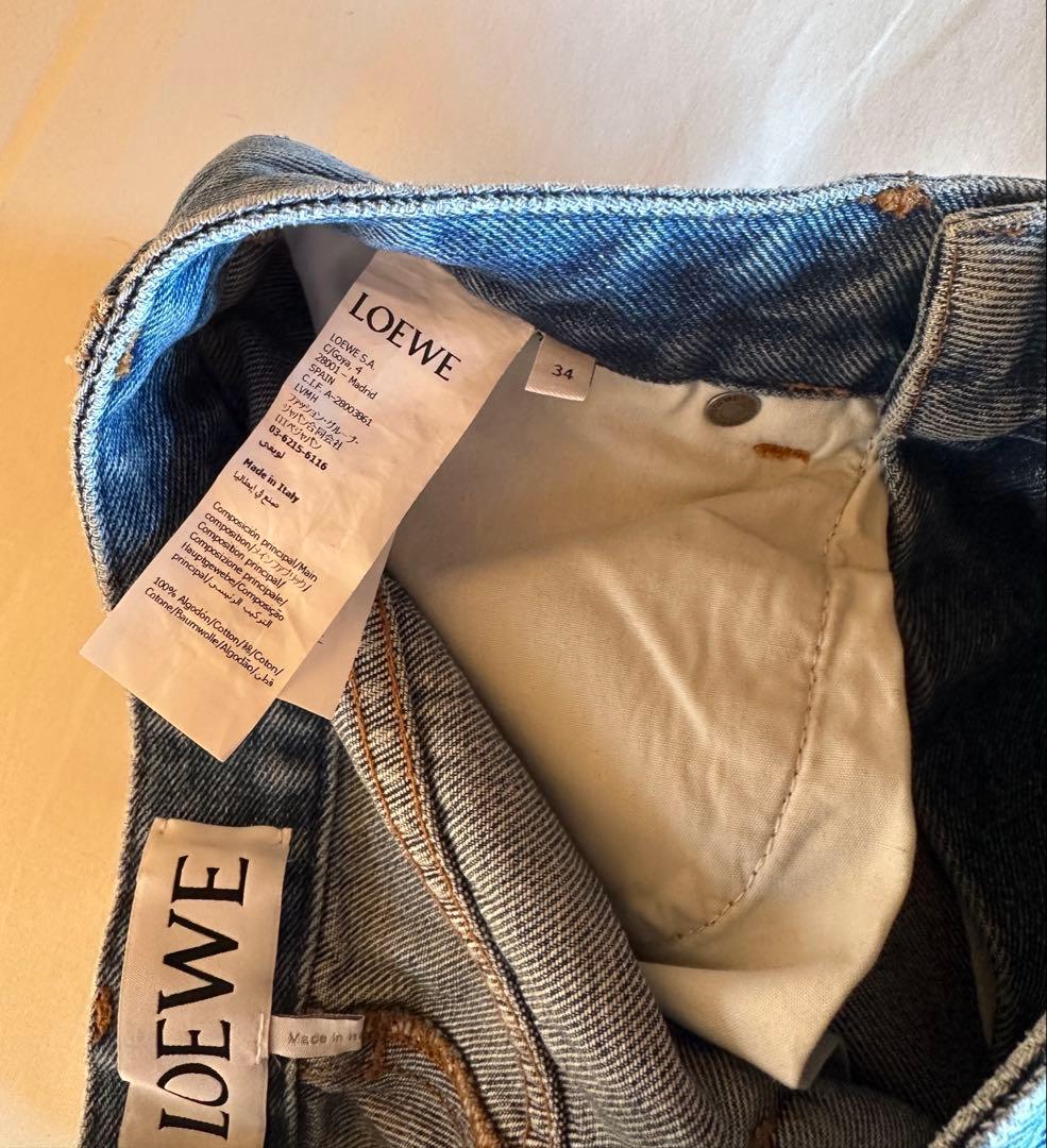 ロエベ アナグラム バギー ジーンズ（コットン）