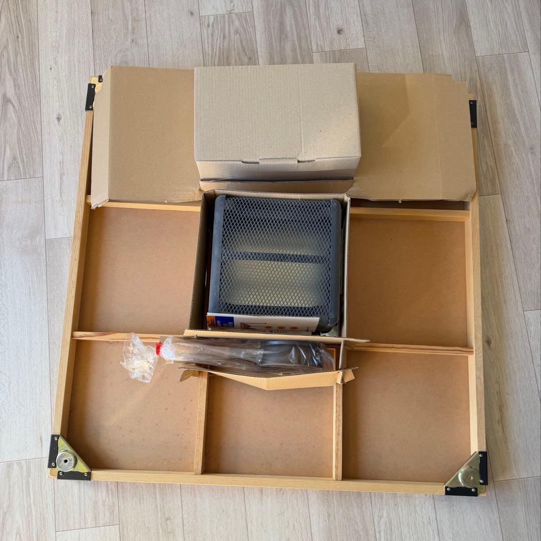 未使用品 ミツウロコ 豆炭こたつ 900K 88cm角 　（天板別売）