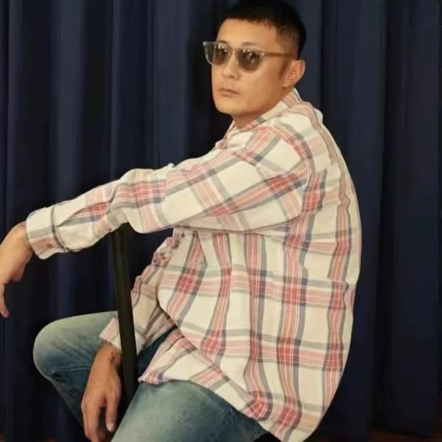 MADNESS ヘビーウォッシュ ダメージ加工 フランネルシャツ