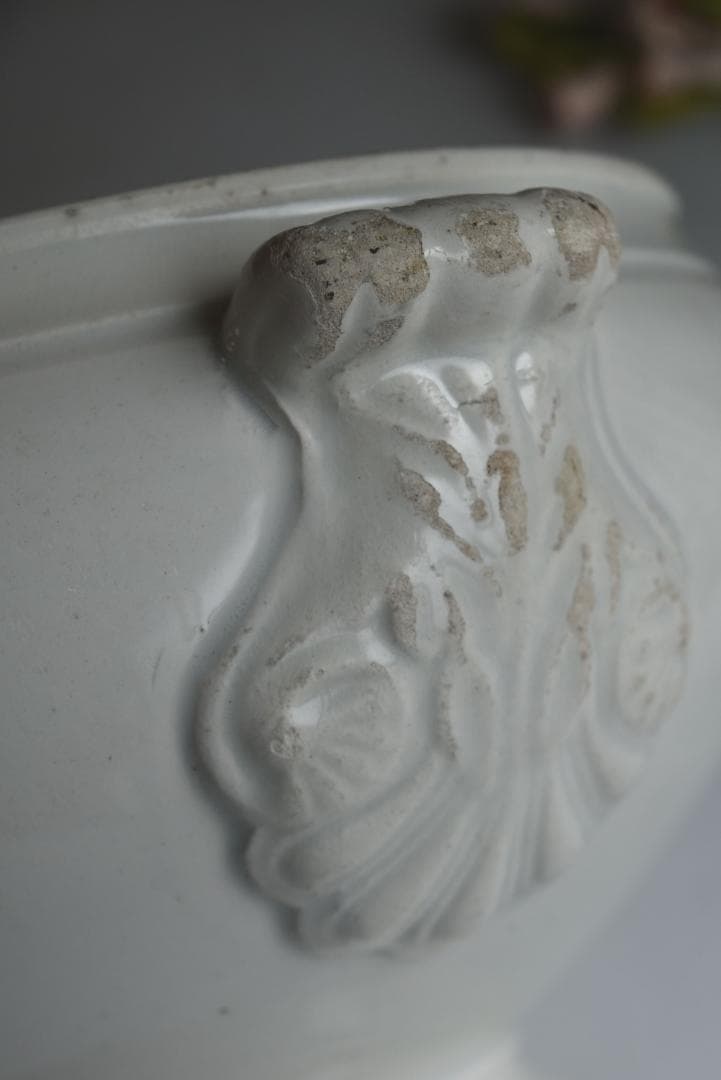 珍しい窯　フランス19世紀　美しいスーピエ（小）印有　フランスアンティーク