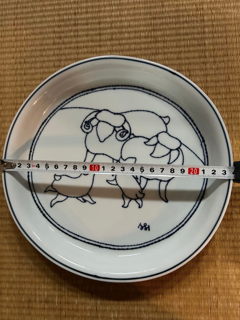 無汸庵　むほうあん　綿貫宏介　絵皿　２枚