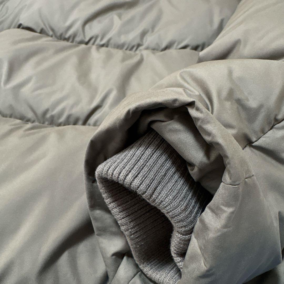 美品アーバンリサーチ　コンパクトノーカラーダウン　カーキ　サイズ38