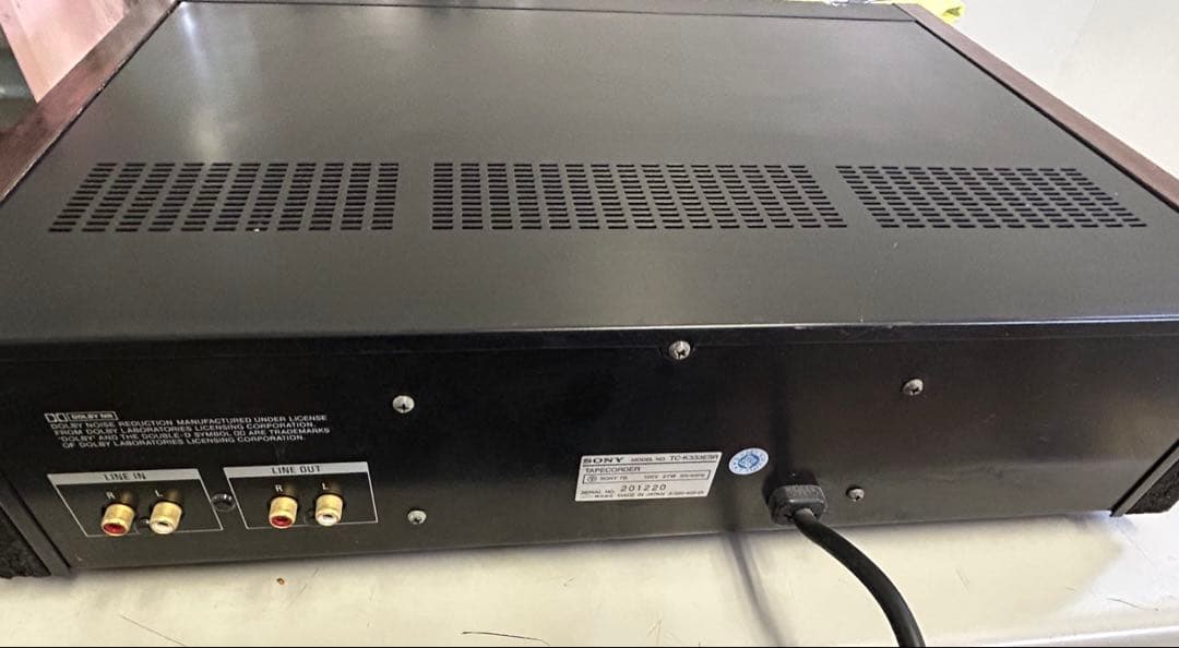 SONY TC-K333ESR カセットデッキESシリーズ 通電確認済みジャンク