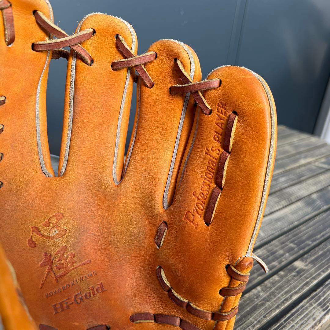 軟式グローブ　ハイゴールド　心極