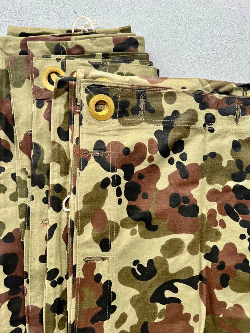 デッド ルーマニア軍幕 希少 アメーバカモ デットストック M47 2枚セット