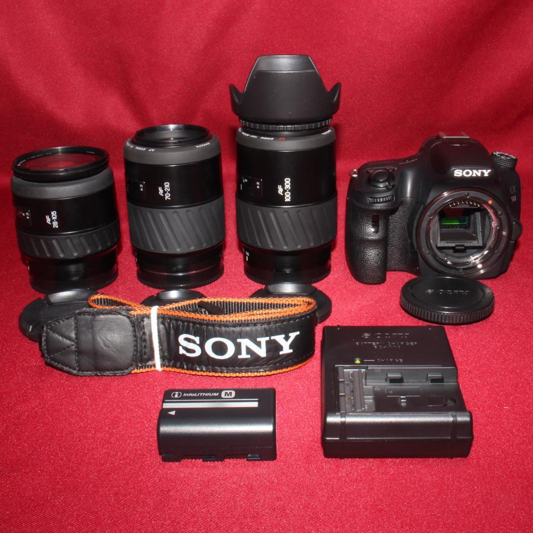 ⭐️スマホに転送セット付き⭐️❤️SONY α58 トリプルレンズ❤️