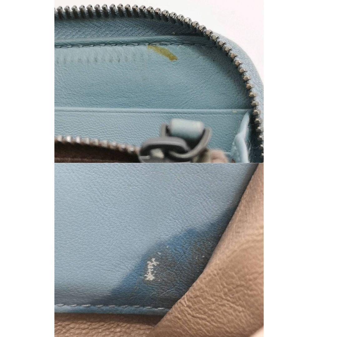 美品 ボッテガヴェネタ パイソンレザー イントレチャート ラウンドジップ 長財布