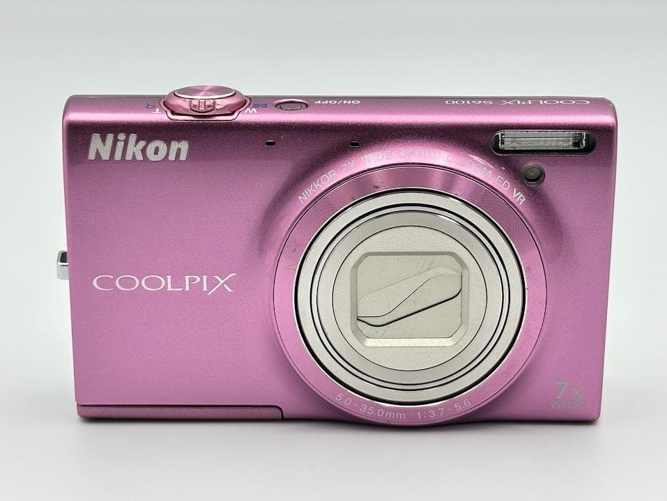 Nikon COOLPIX S6100 ピンク 動作品 バッテリー充電器付