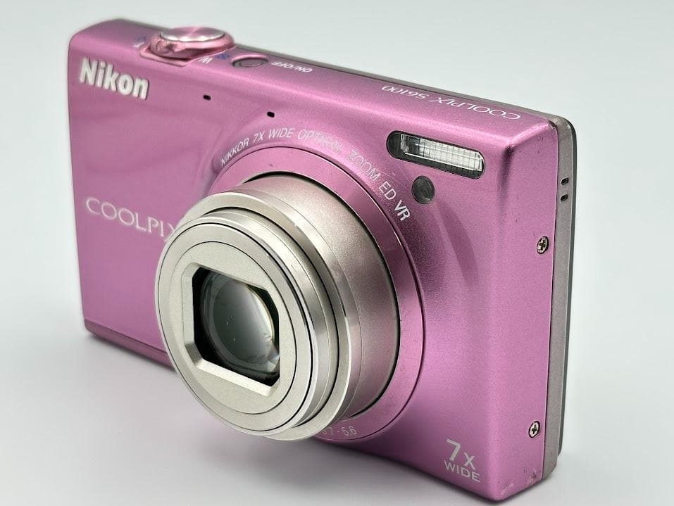 Nikon COOLPIX S6100 ピンク 動作品 バッテリー充電器付