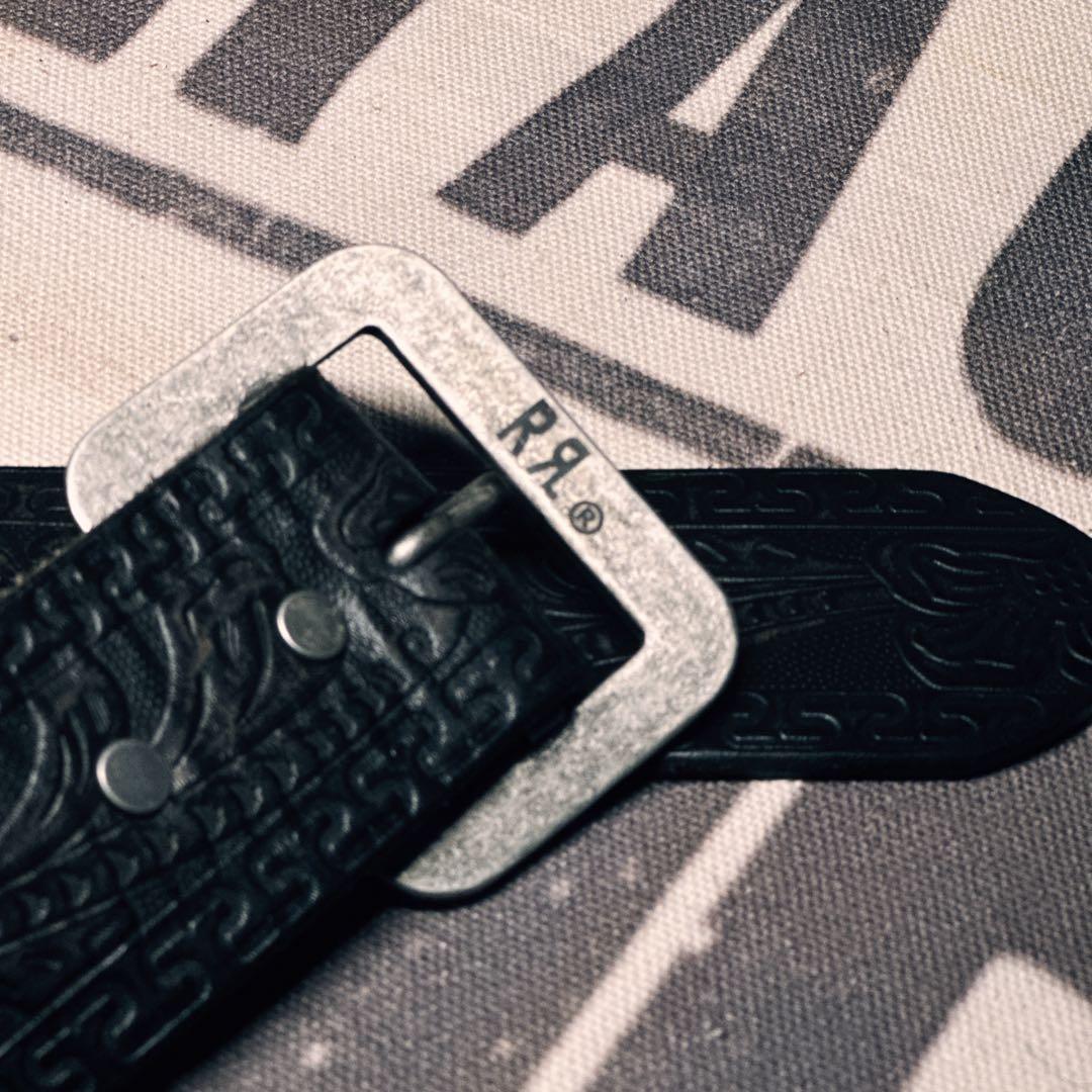 RRL 型押しレザーベルト 36号