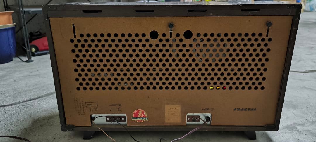 National　松下電器　真空管ラジオ　レトロラジオ　電源確認OK　詳細未確認