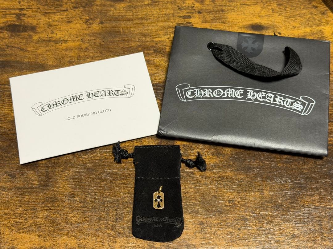 Chrome Hearts 22k タイニーカットアウトクロスダイヤモンド