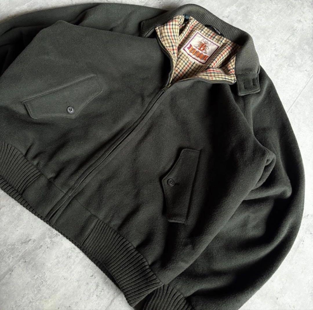 【90s BARACUTA】カシミア　G9 スイングトップ　裏地チェック　短丈