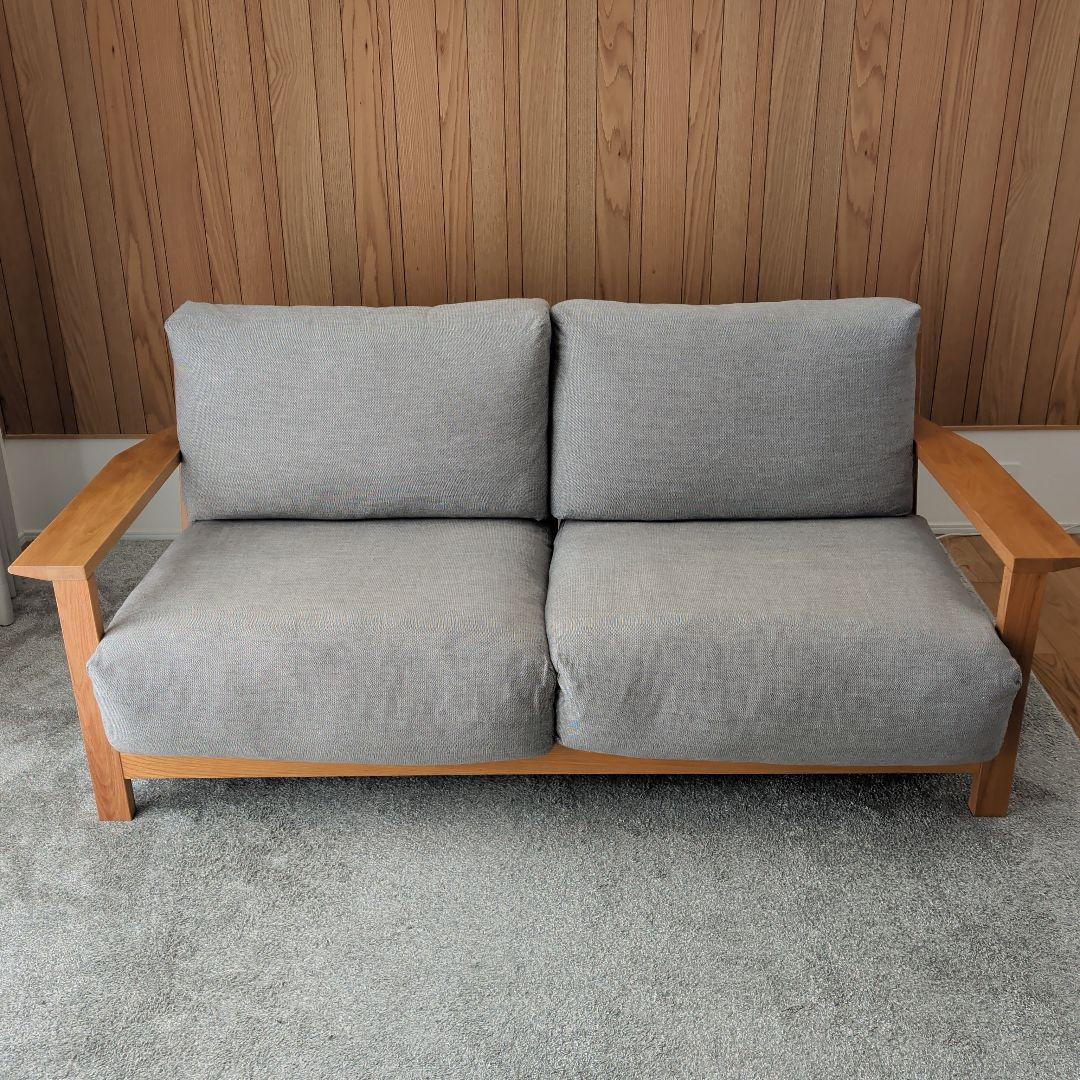 無印良品ソファ_フェザーポケットコイル２．５シーター