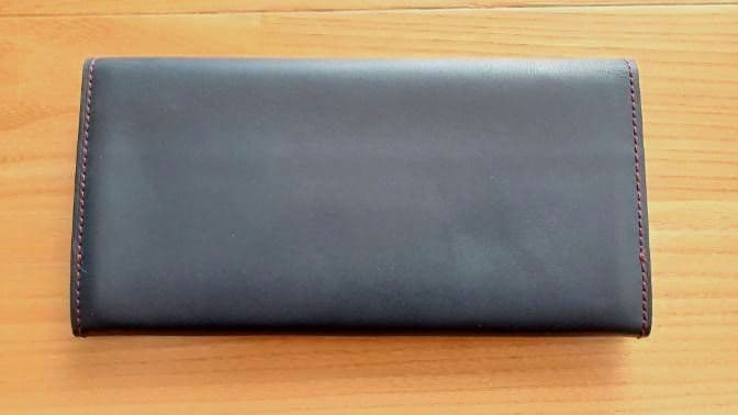 【ケンタ】Kitamura　キタムラ ダークブルー メンズ長財布