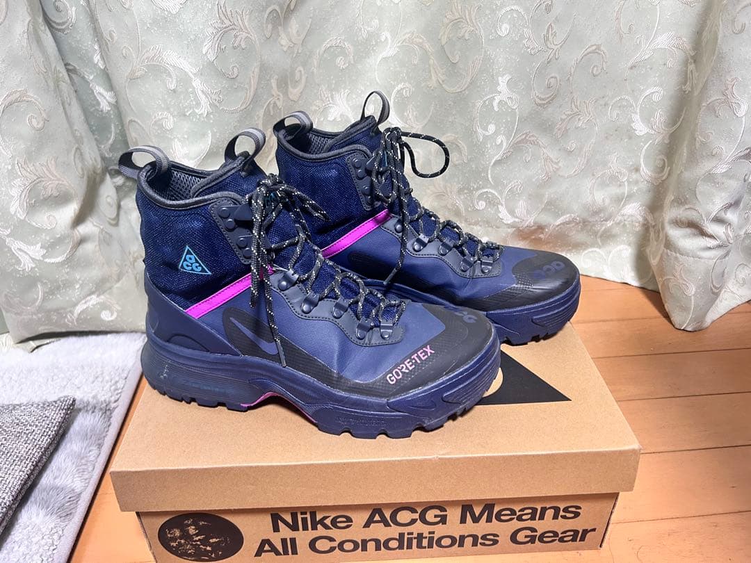 NIKE ACG ガイアドーム 27.5cm ブルー トレッキングブーツ