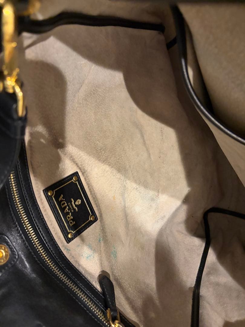 お値下げ☆美品☆PRADA ☆プラダ ブラック 2WAYトートバッグBN1713