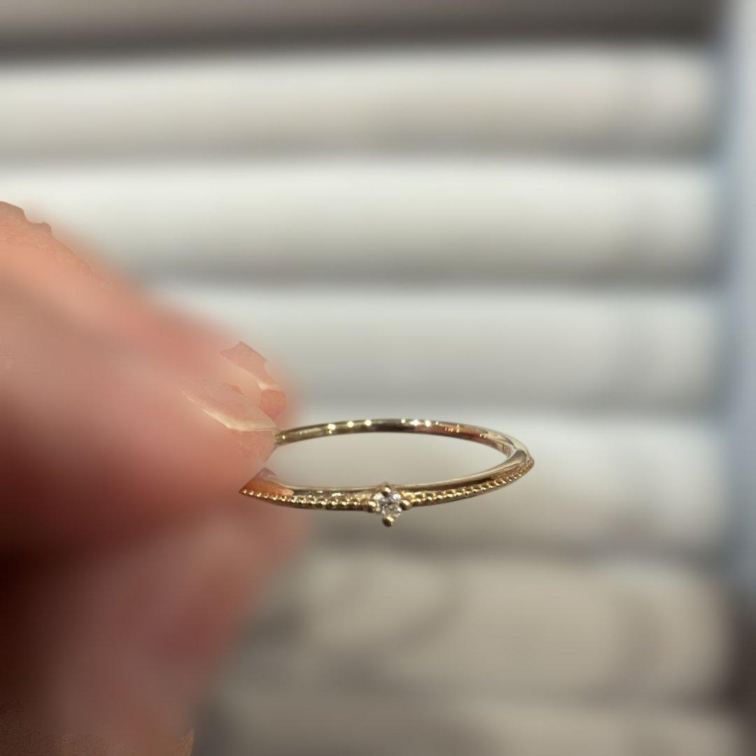 ete K10 ダイヤモンドリング　11号