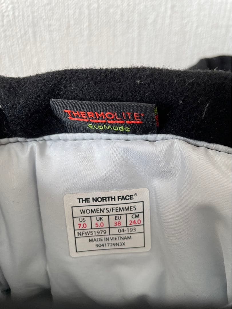 ノースフェイス ブーツ ヌプシ ウール 24cm ブラック 黒 NFW51979