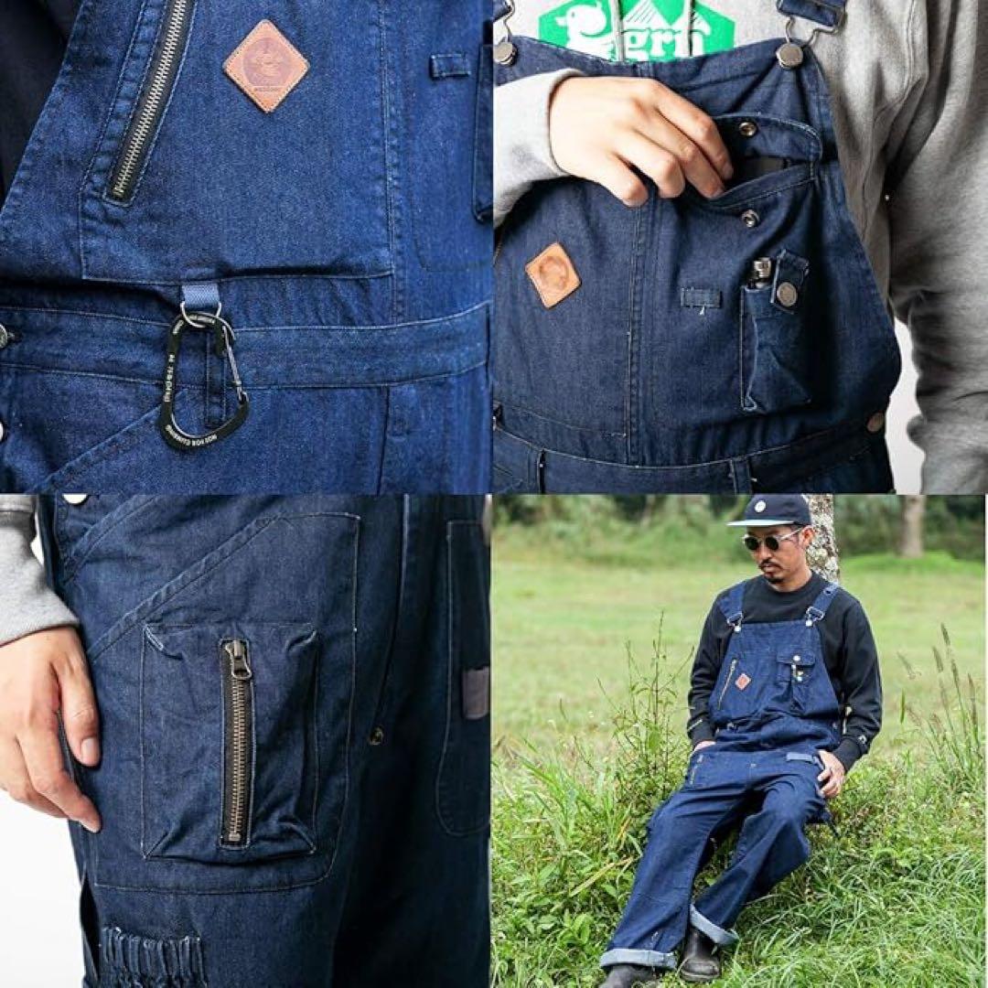 grn outdoor オーバーオール　HIASOBI BIG BEN サイズL