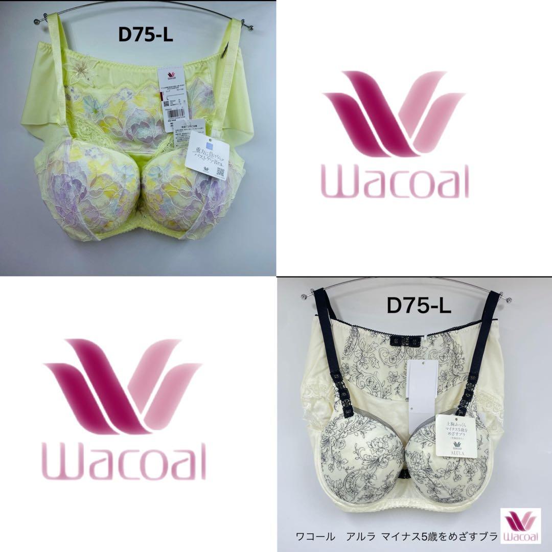 ワコール 重力に負けないバストケアブラ ブラジャー セット3/4カップD75-L