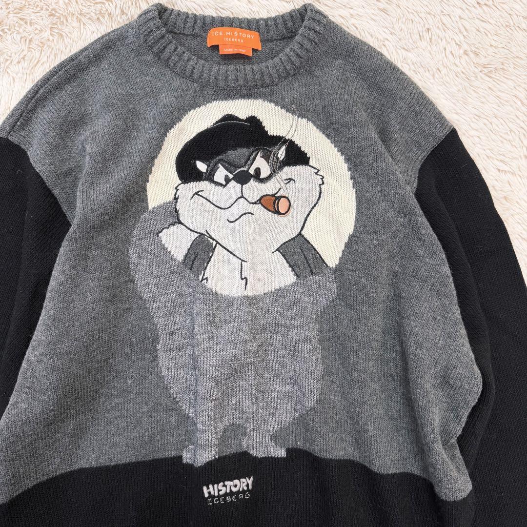 極美品✨ICEBERG TAZ タズ ニット イタリア製 ウール100% XL