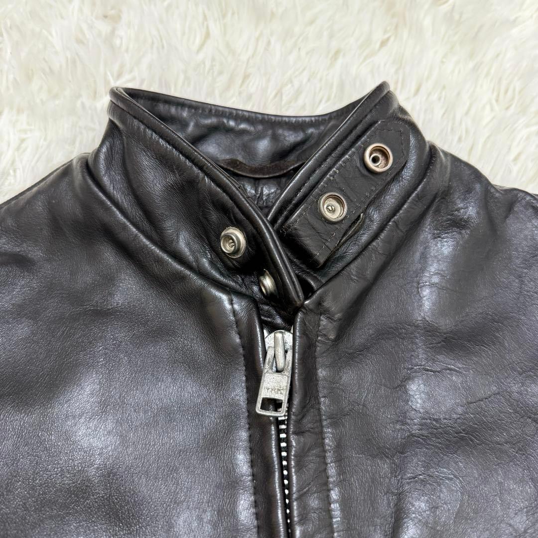 アキラ様⭐️Schott ショット シングル ライダース レザー 641 黒