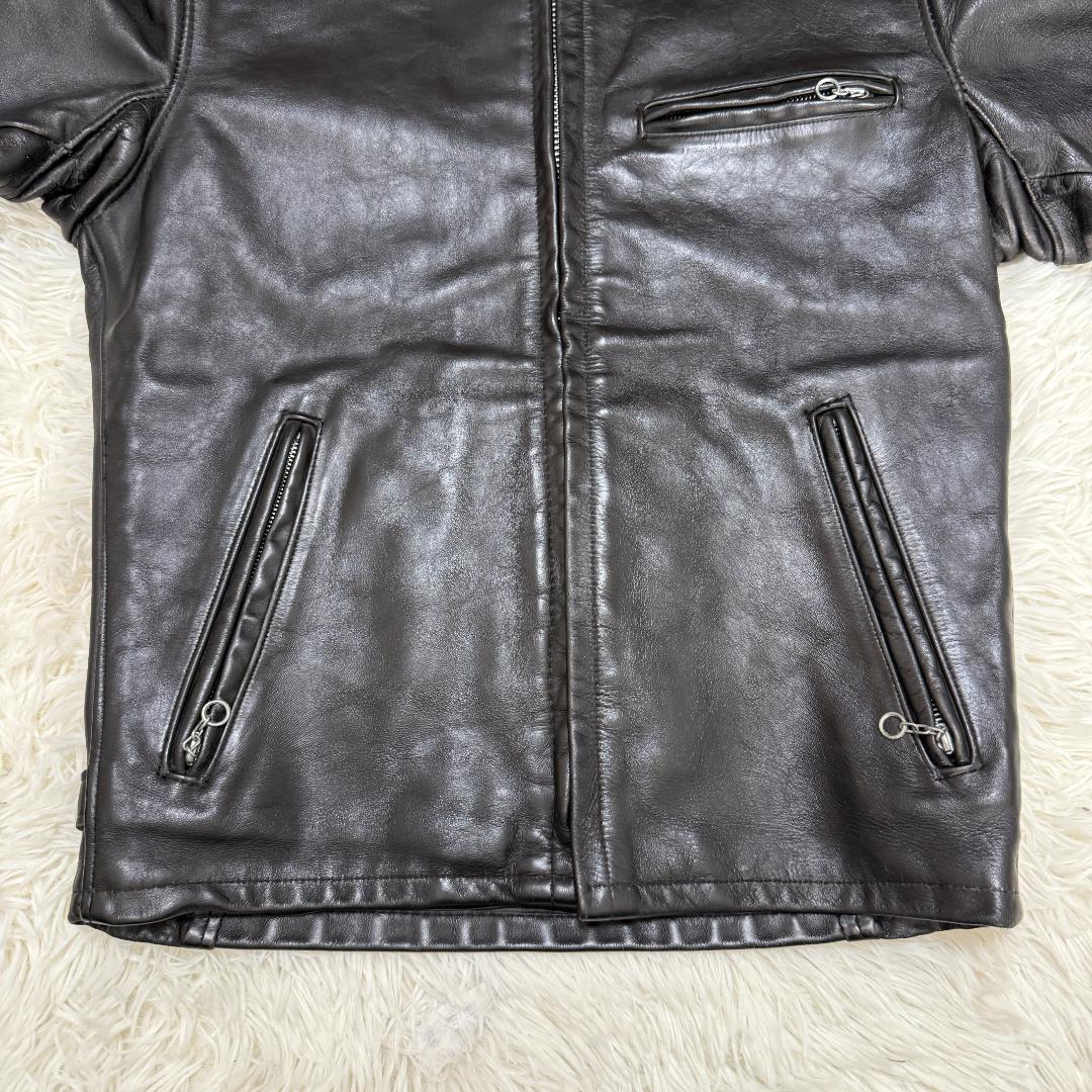 アキラ様⭐️Schott ショット シングル ライダース レザー 641 黒