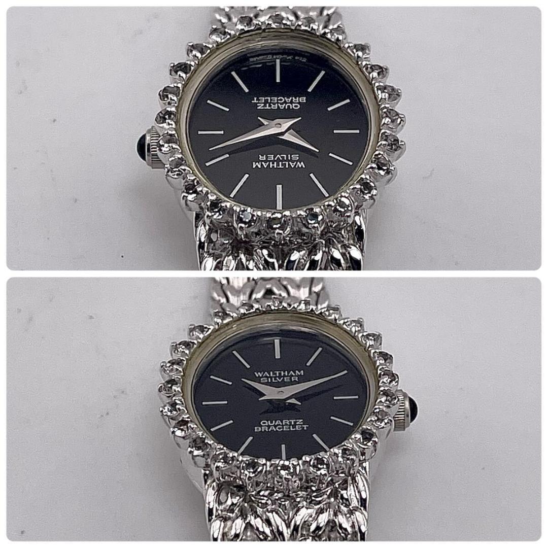 【新品電池/稼働】SV925/24P ウォルサム マキシム ダイヤベゼル 時計