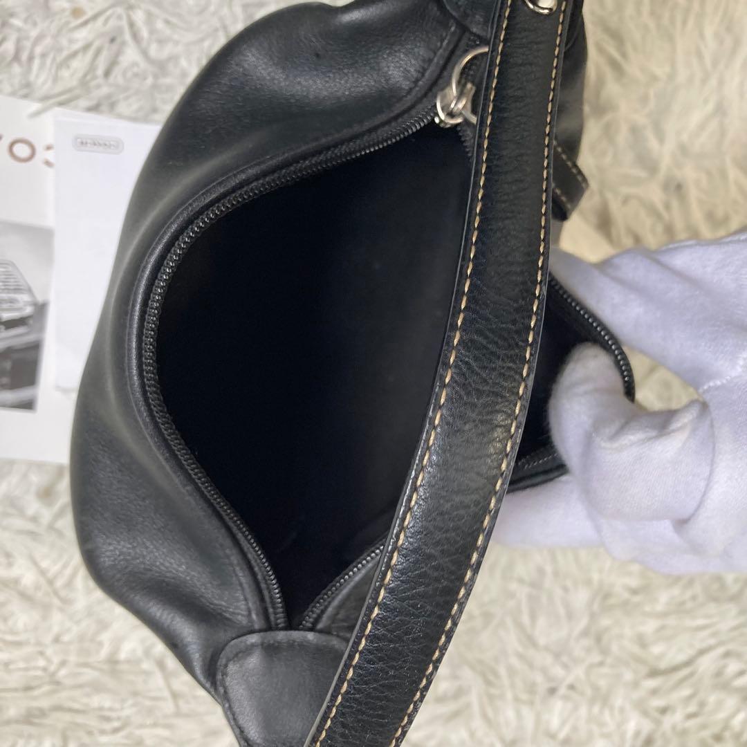 極美品 vintage coach old archive y2k 黒 ブラック