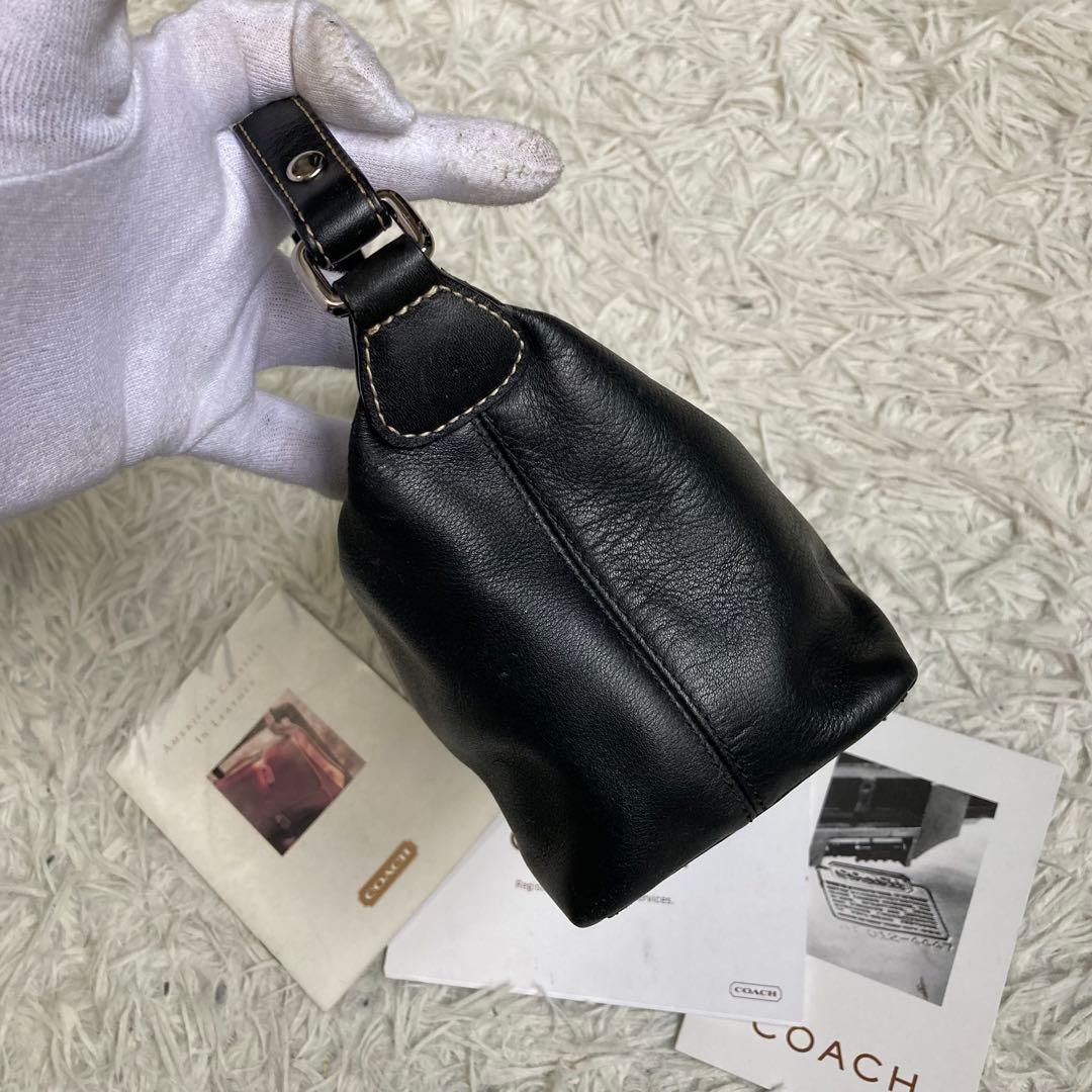 極美品 vintage coach old archive y2k 黒 ブラック