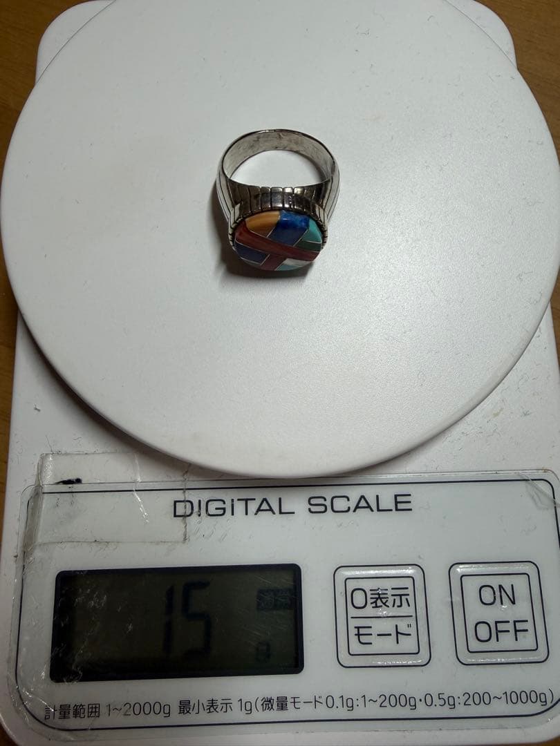Navajo Ray Jack カラーストーン リング 22号 sterling