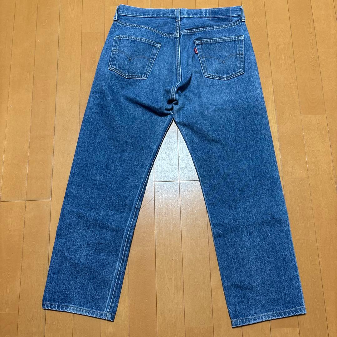 80s USA製 リーバイス501 黒カン 色落ち ストレート デニム ジーンズ