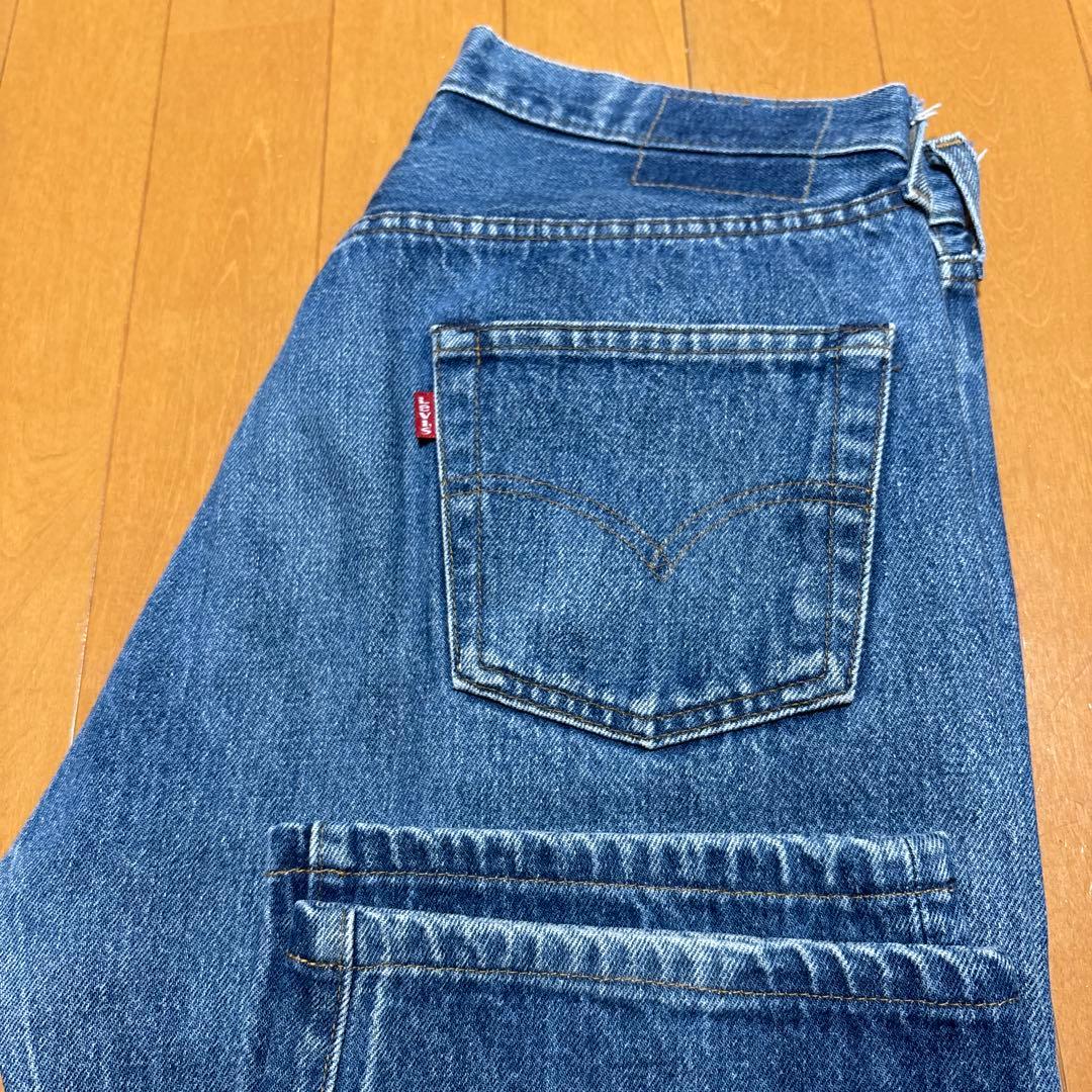 80s USA製 リーバイス501 黒カン 色落ち ストレート デニム ジーンズ