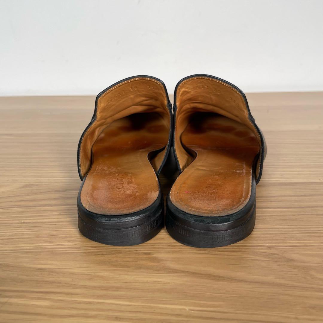 グッチ　プリンスタウン　ローファー　スリッポン　ホースビット　レザー　黒 39