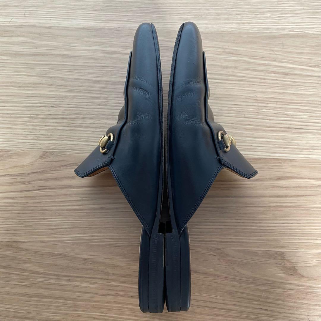 グッチ　プリンスタウン　ローファー　スリッポン　ホースビット　レザー　黒 39