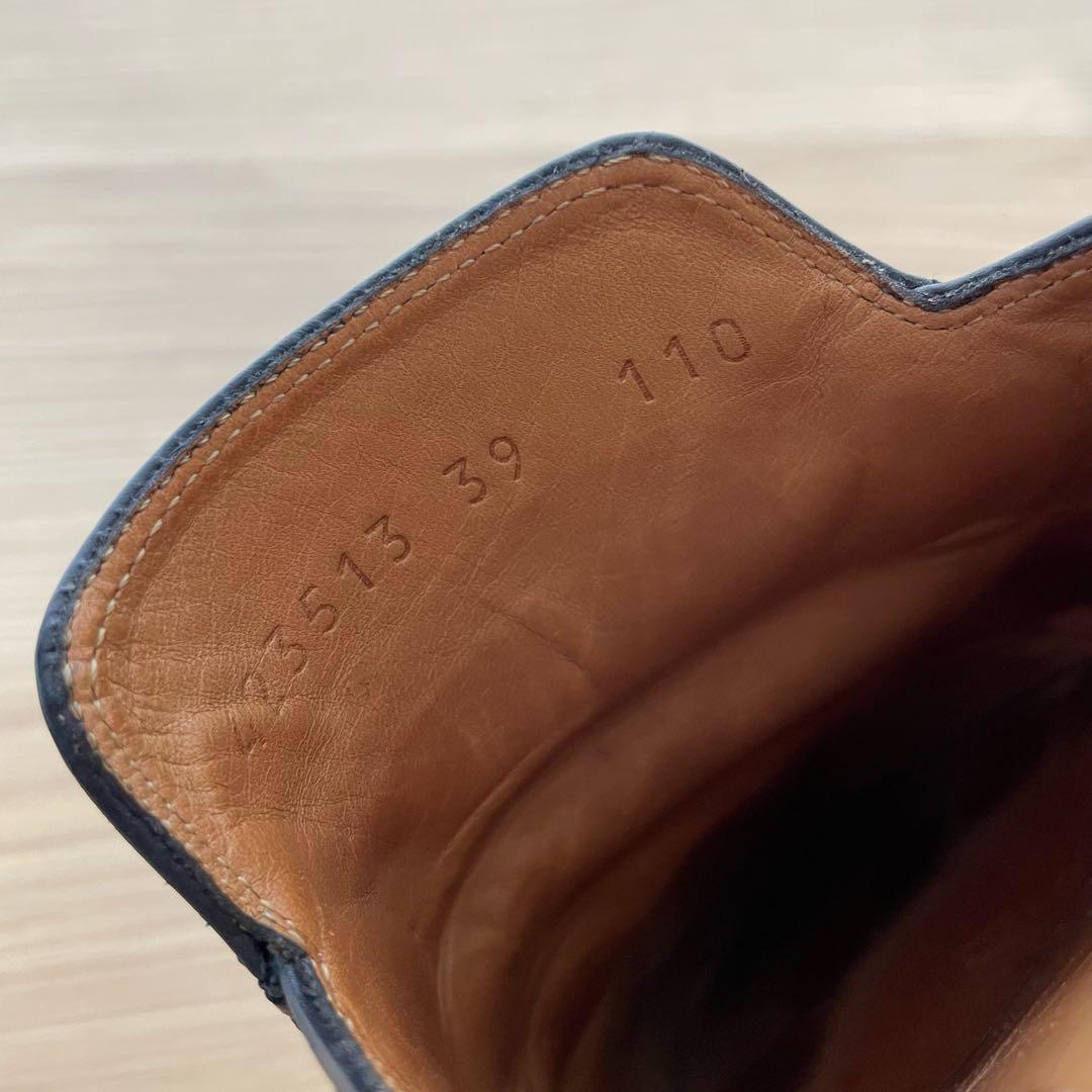 グッチ　プリンスタウン　ローファー　スリッポン　ホースビット　レザー　黒 39