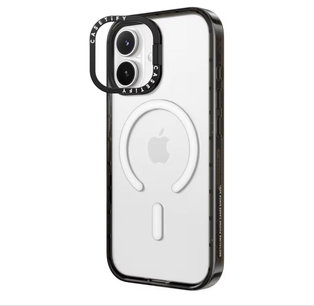 CASETiFY インパクトリングスタンド iPhone 17 クリアブラック