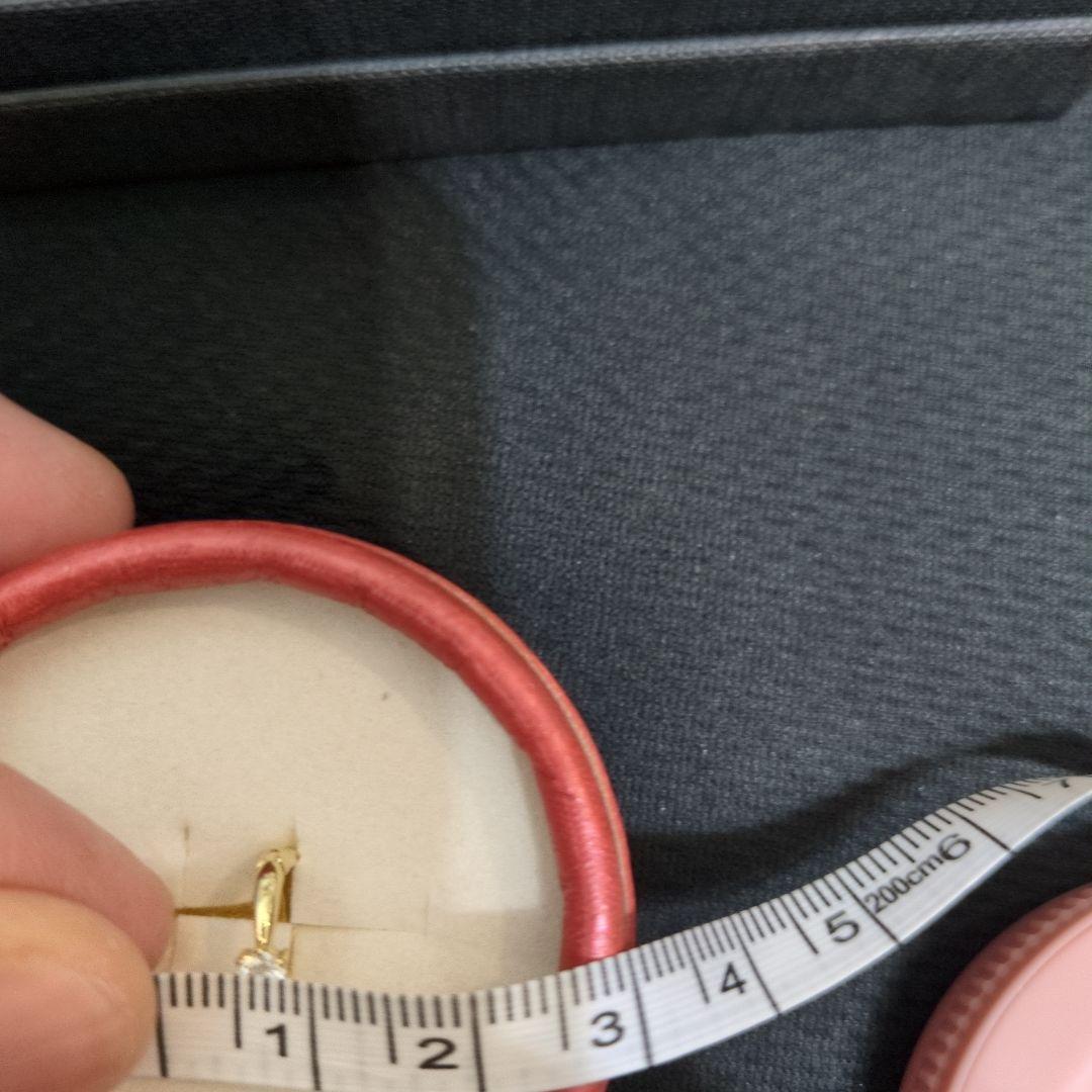 k18yg ダイヤモンド0.1✕2合計0.2 フープピアス