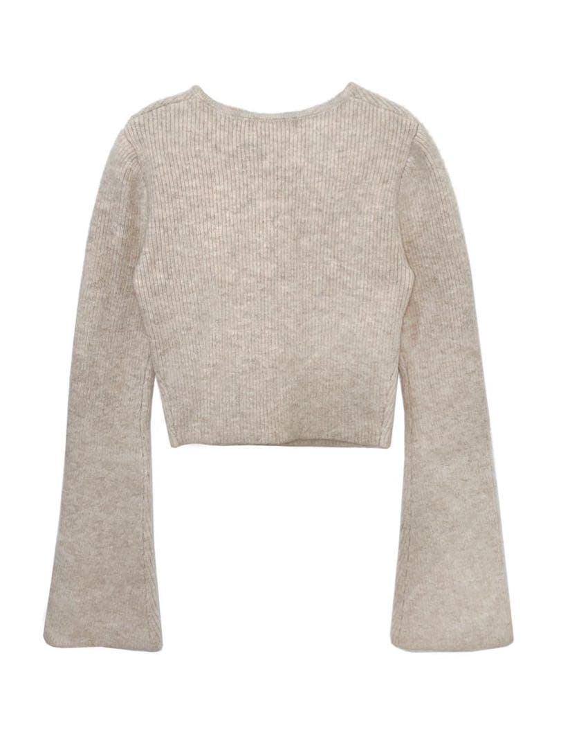 トップス andmary Anita ribbon knit tops