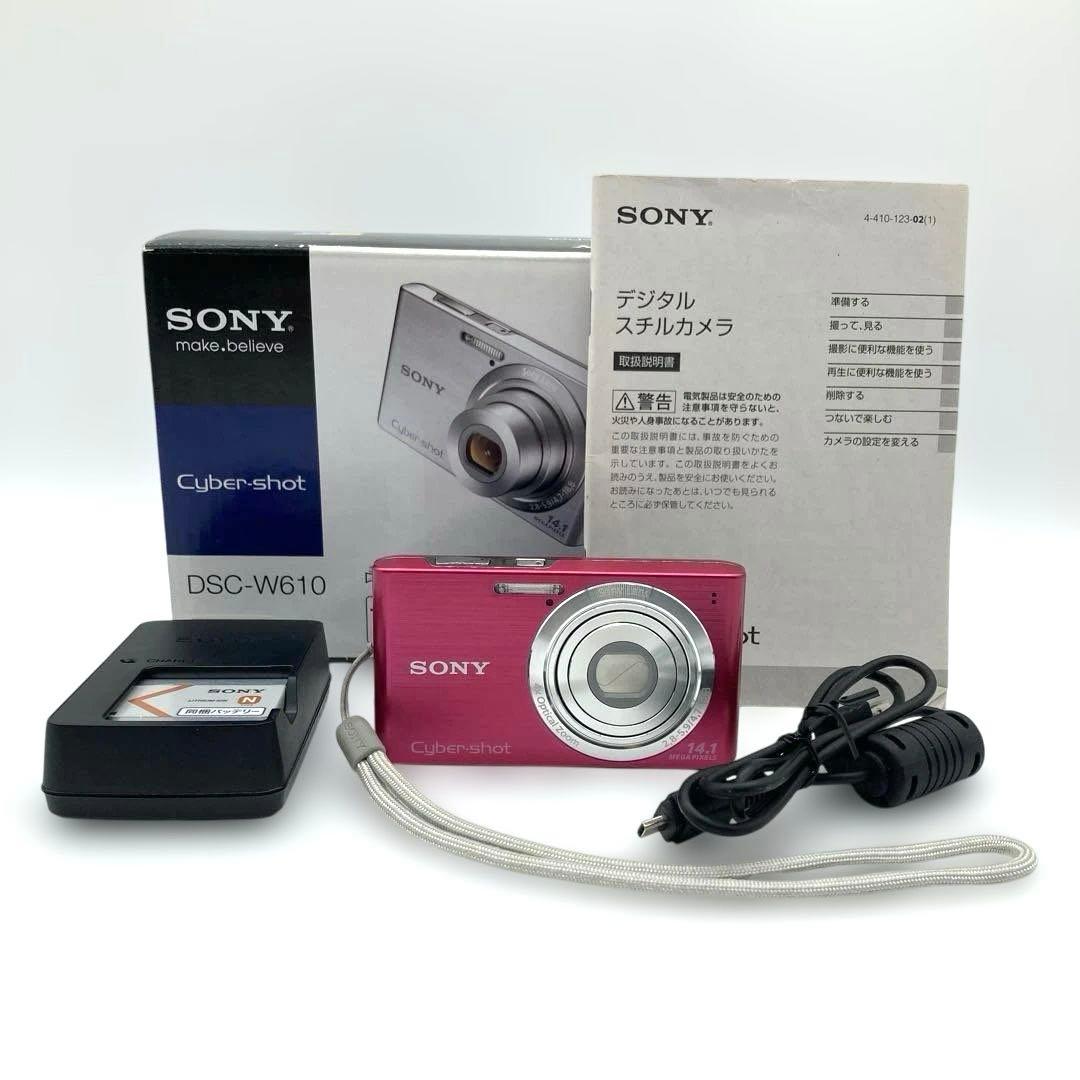 【美品】ソニー CYBER-shot サイバーショットDSC-W610 ピンク