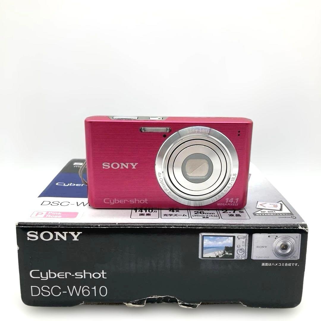 【美品】ソニー CYBER-shot サイバーショットDSC-W610 ピンク