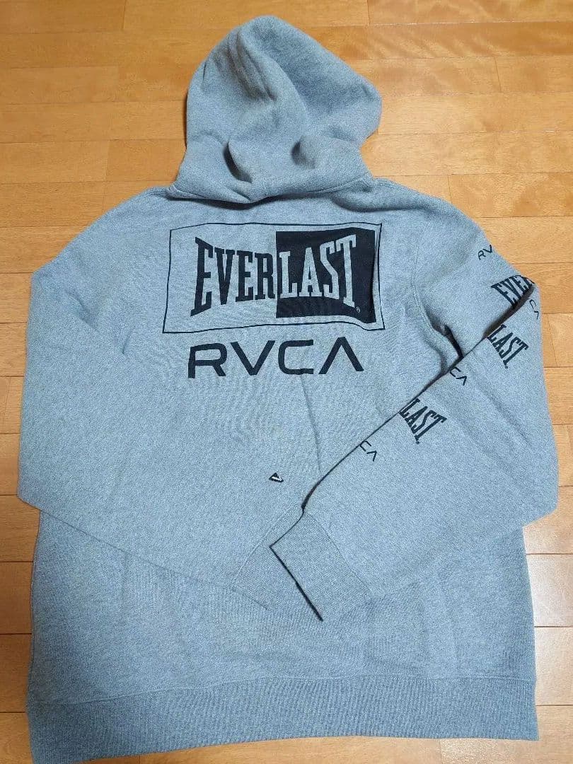 RVCA ×EVERLAST　フーディセットアップ　グレー