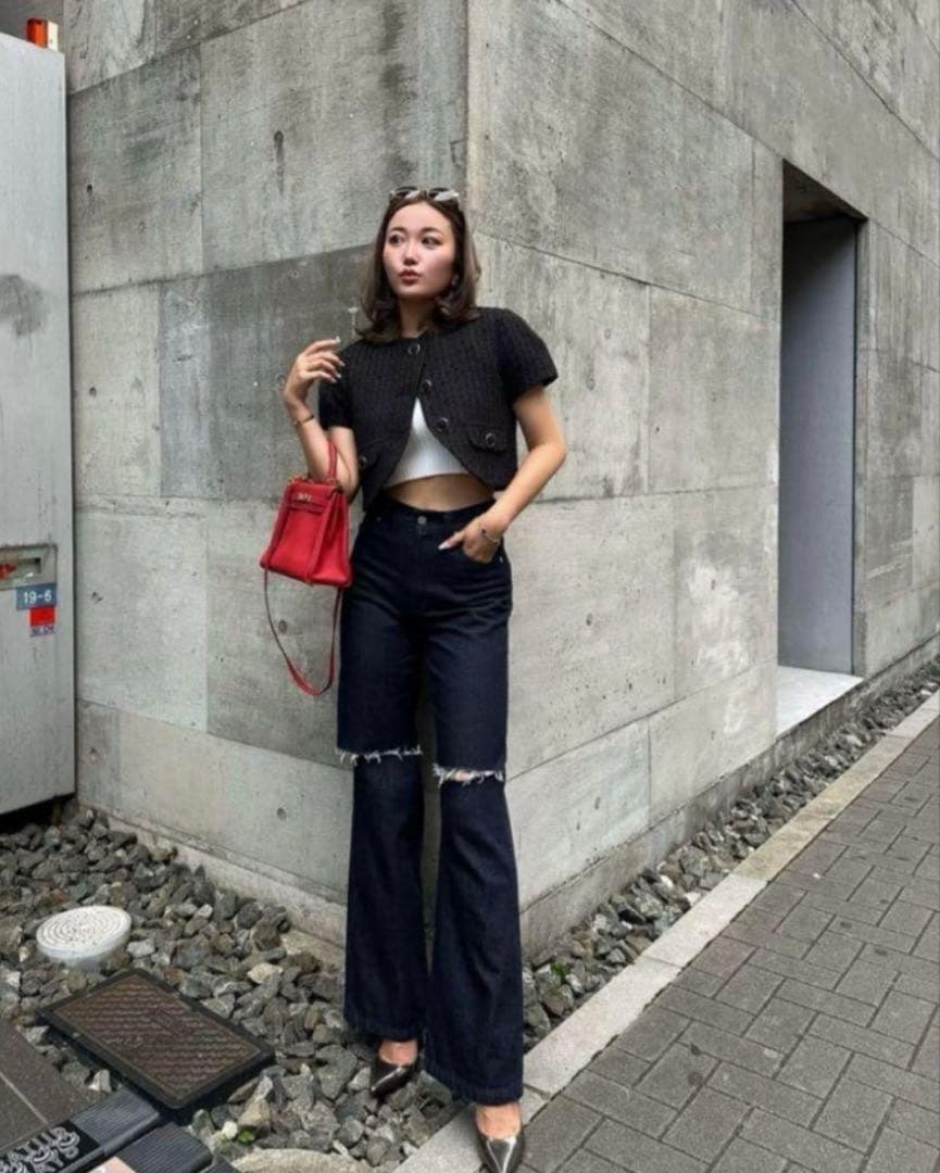 パンツ Sheller OKAYAMA Crash flare denim.