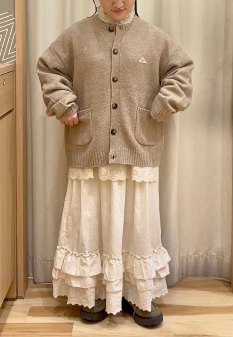 サマンサモスモス スカラップレースブラウス キナリとオフホワイト　2枚セット