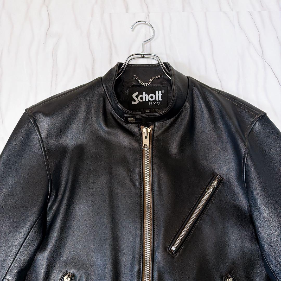 《極美品》Schott CAFE RACER SINGLE RIDERS 2XL
