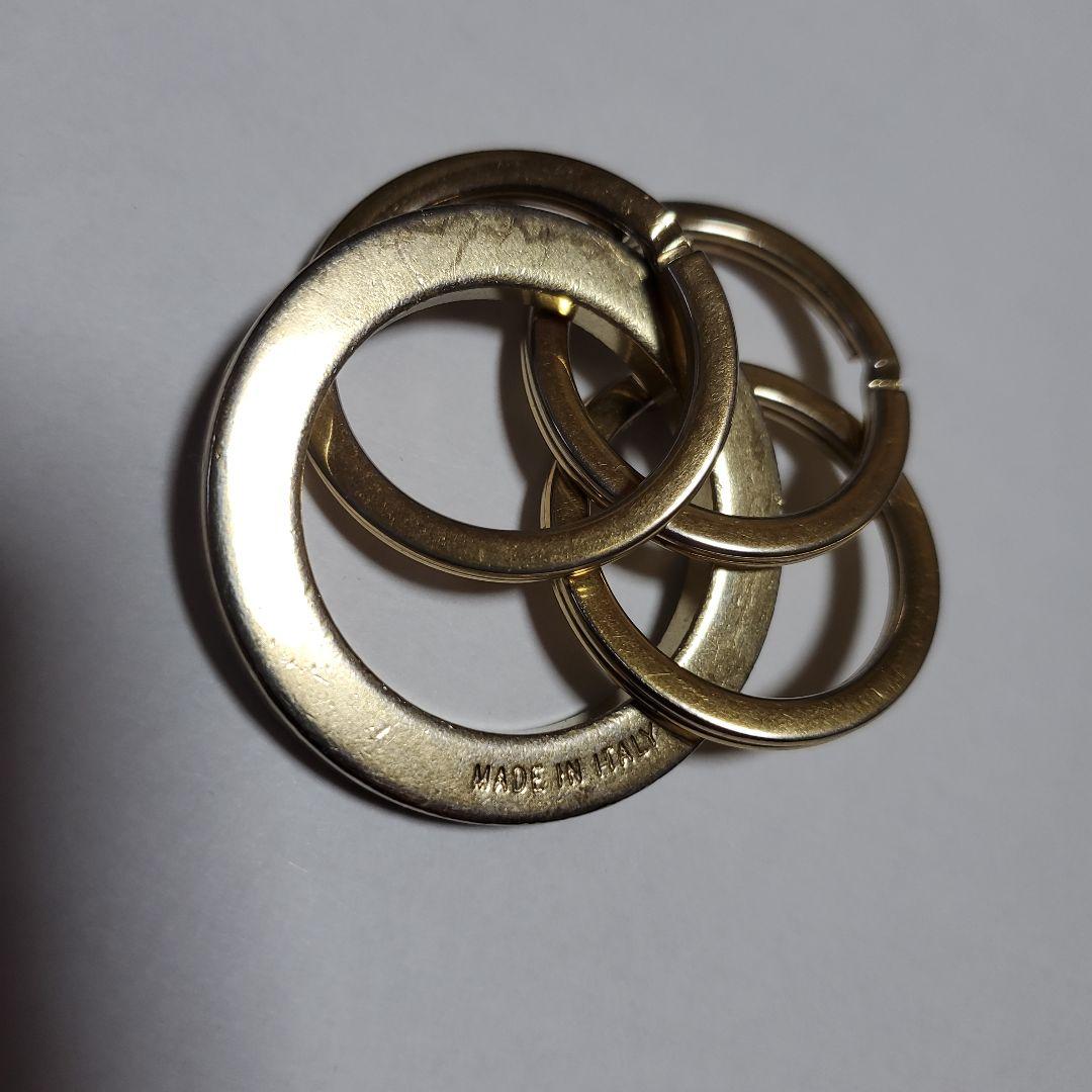 ブルガリ　キーリング　 ゴールド　ブラック