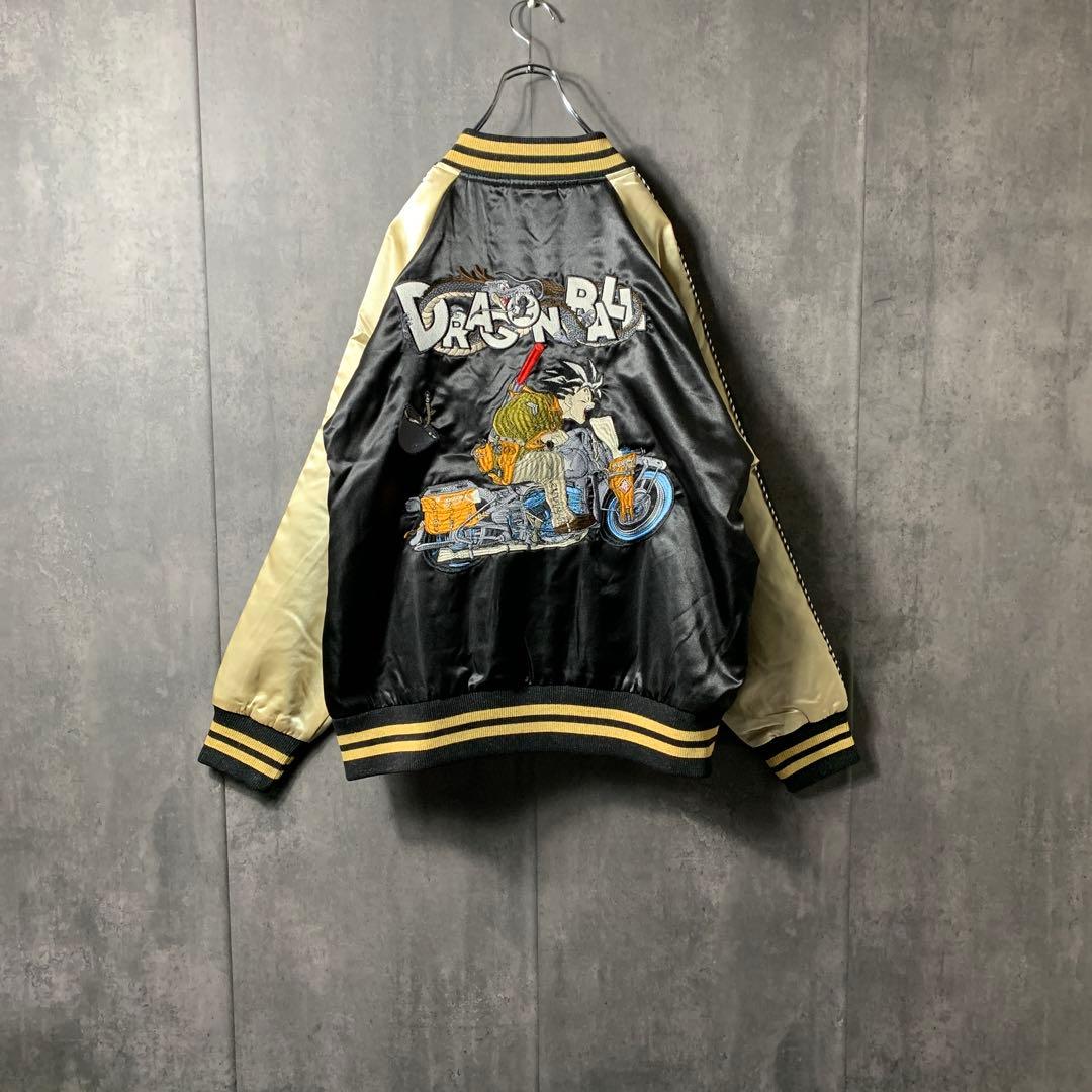 激レア 古着 メンズ アウター スカジャン ドラゴンボール 悟空 2XL 刺繍